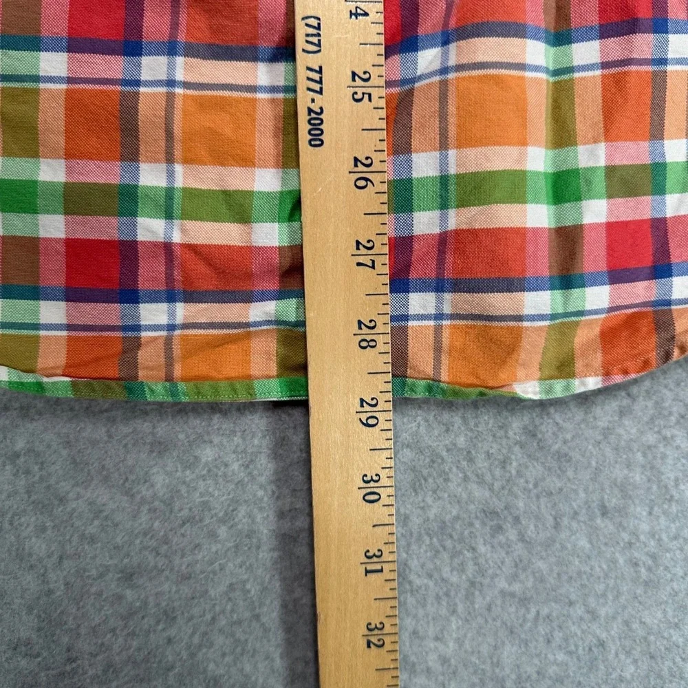 Polo Ralph Lauren Mens Small Classic Fit Plaid Short Sleeve Button Down Shirt
